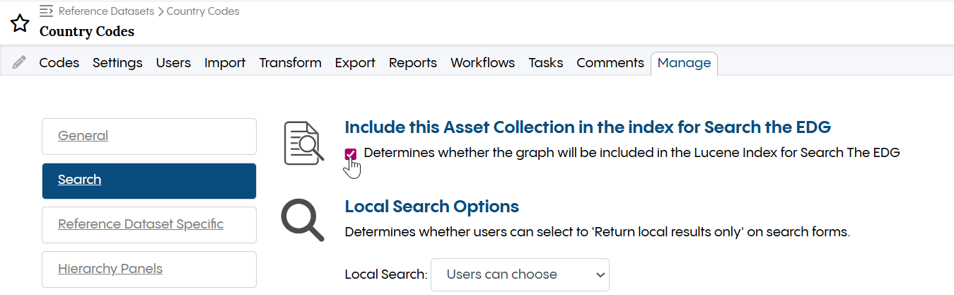 Configure Global Search