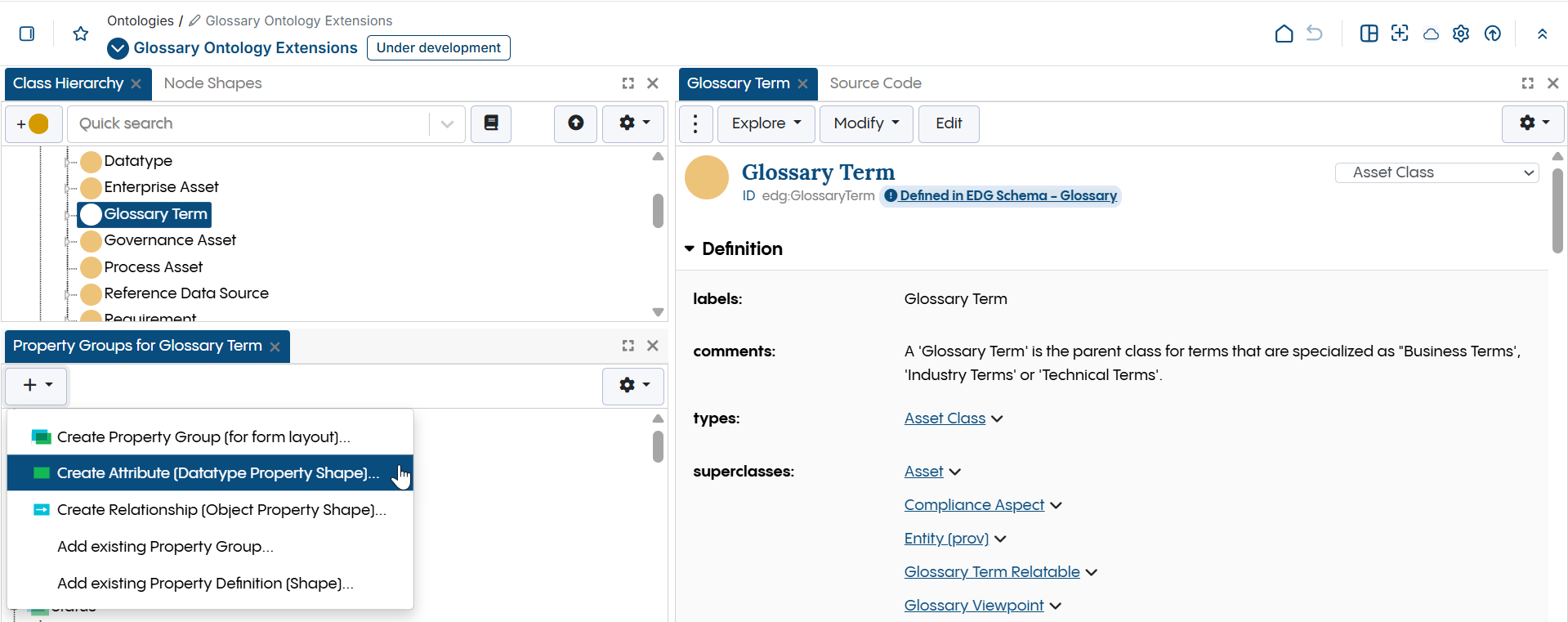 Glossary - Create Attribute