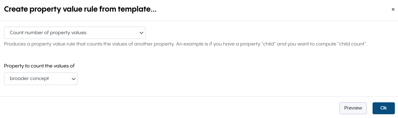 Create Property Value Rule View