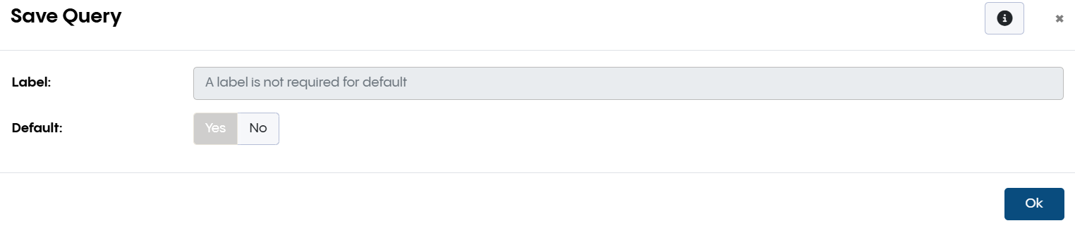 Save Query