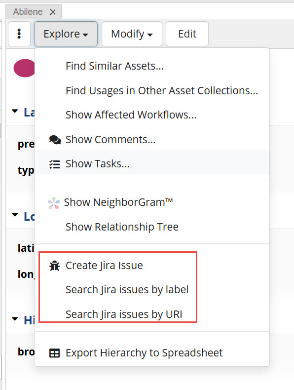 Create and Search Jira Issue Dropdown