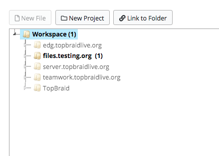 Files New Project Button