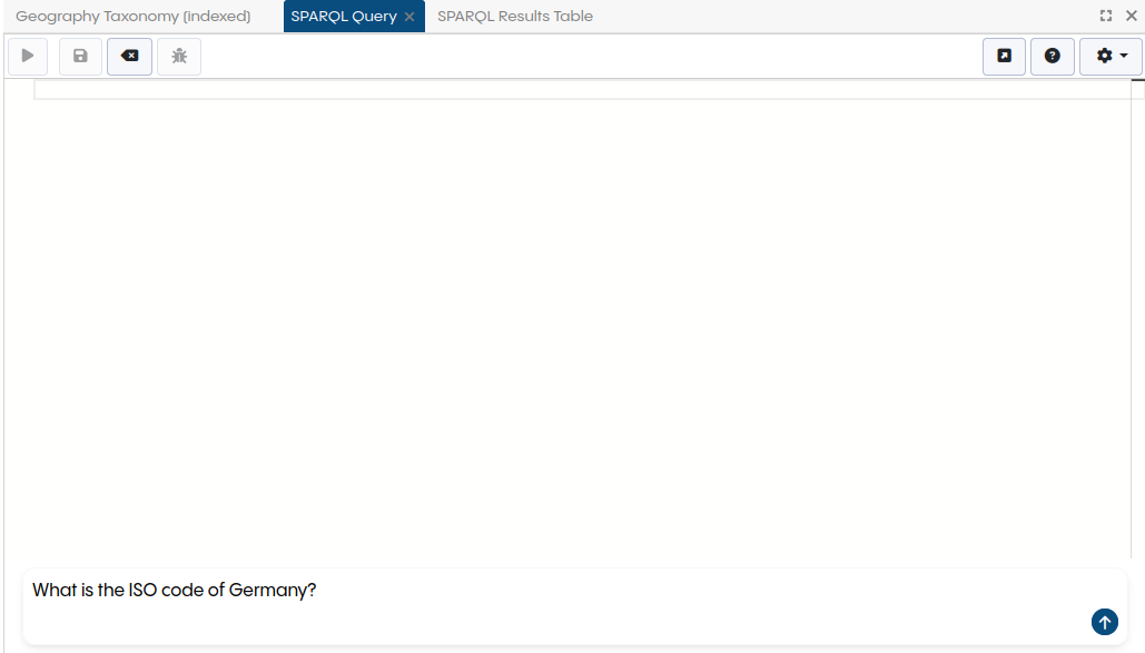 Prompt input for Natural Language to SPARQL