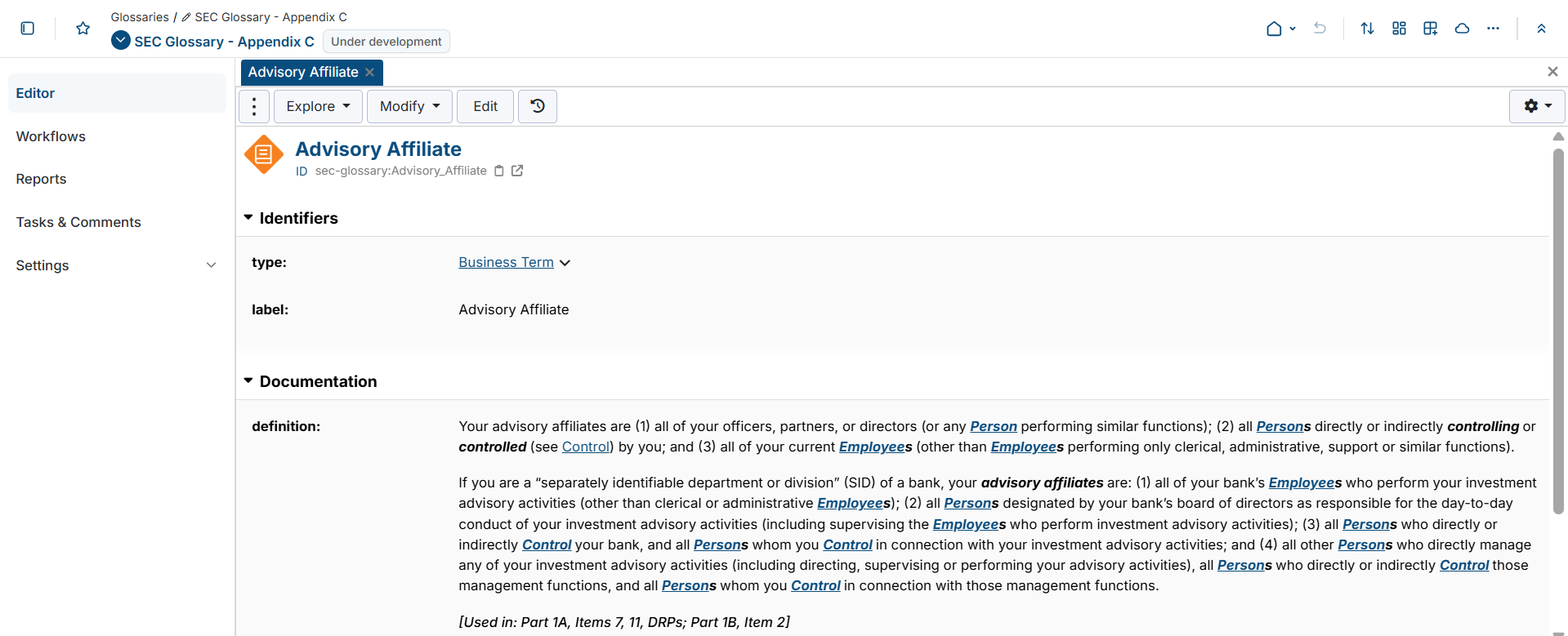 Advisory Affiliate Page