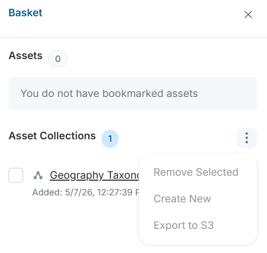 Basket with Asset Collection
