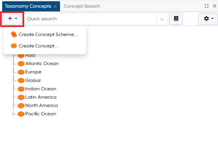 Creating Concept Schemes and Concepts