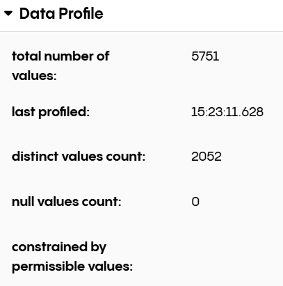 Data Profile Page