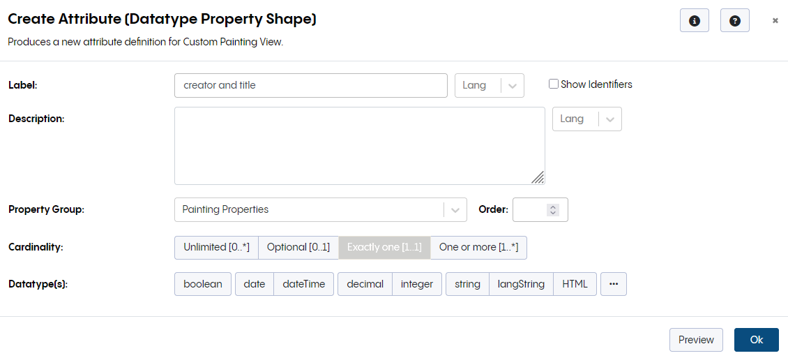Create Attribute Page