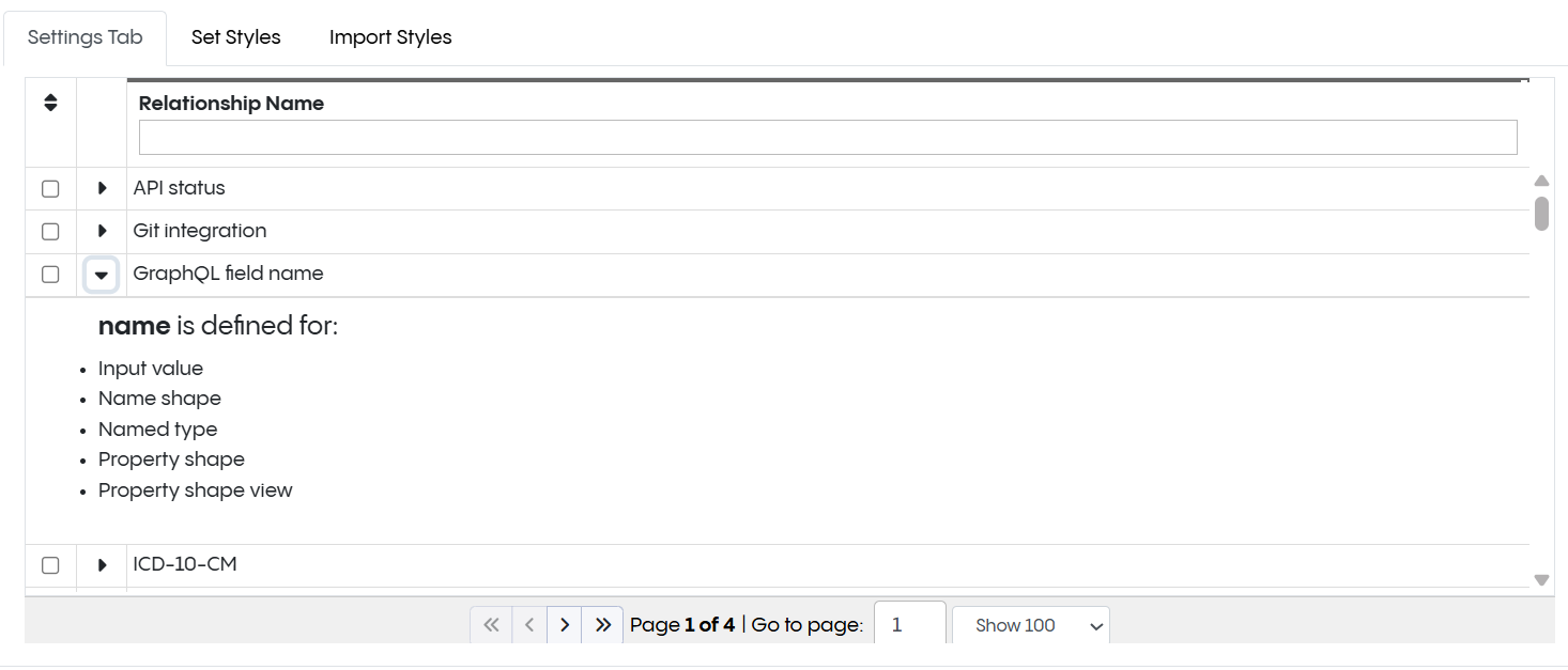 EDG Diagram Available Properties Dialog