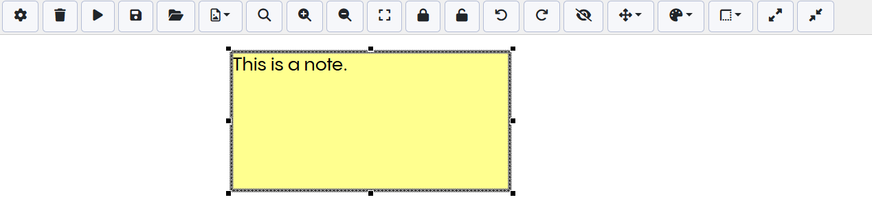 EDG Diagram Note Node with text