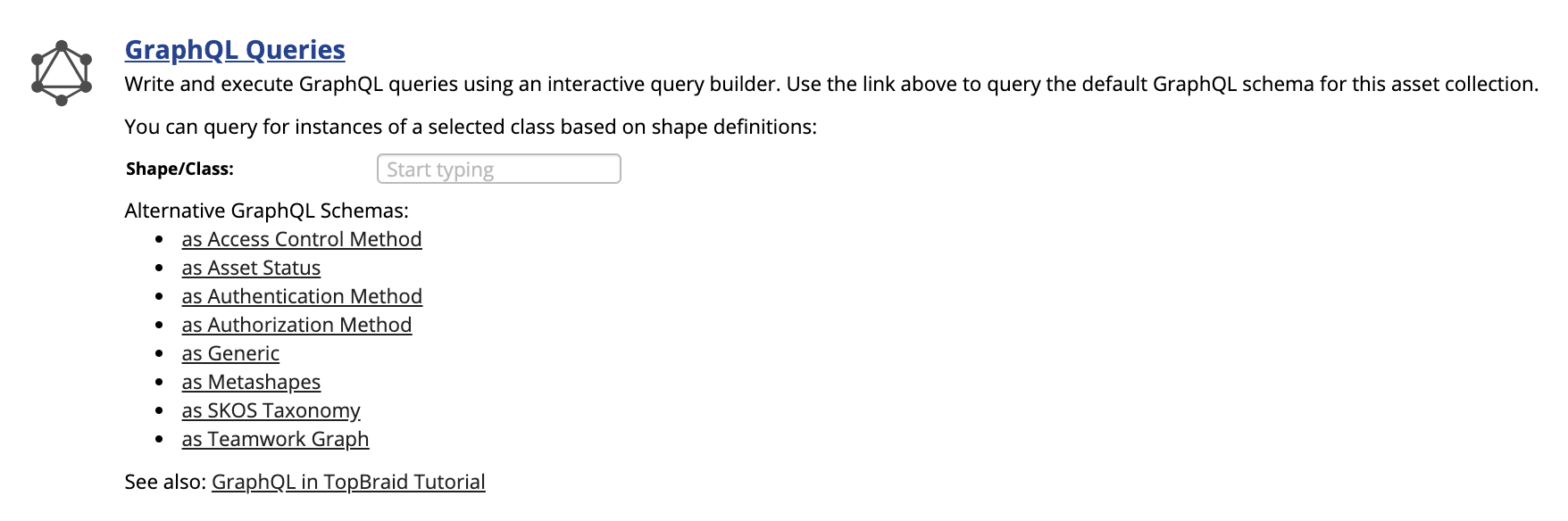 GraphQL Queries Page