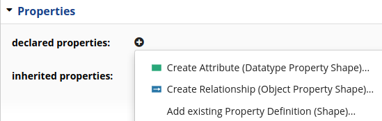 Properties Section