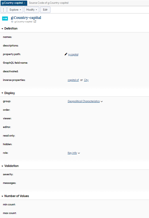 Property Shape Page
