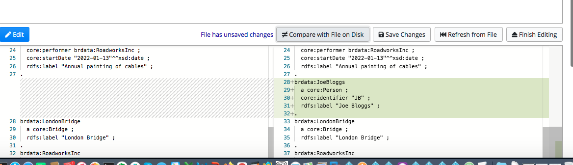 Files Comparison Result