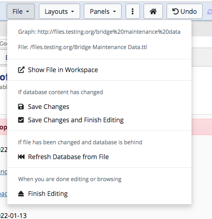 Files File Button Options
