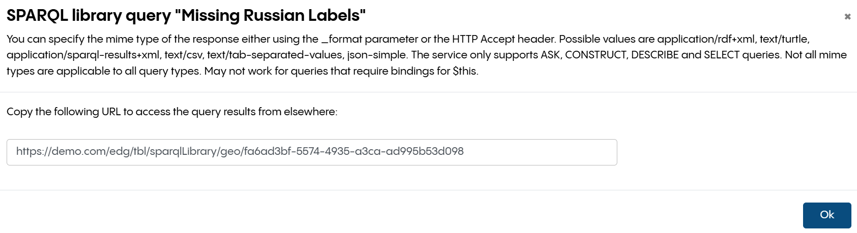 SPARQL Library Query Example