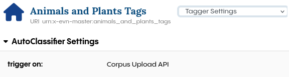 Screenshot showing the Tag Set Settings