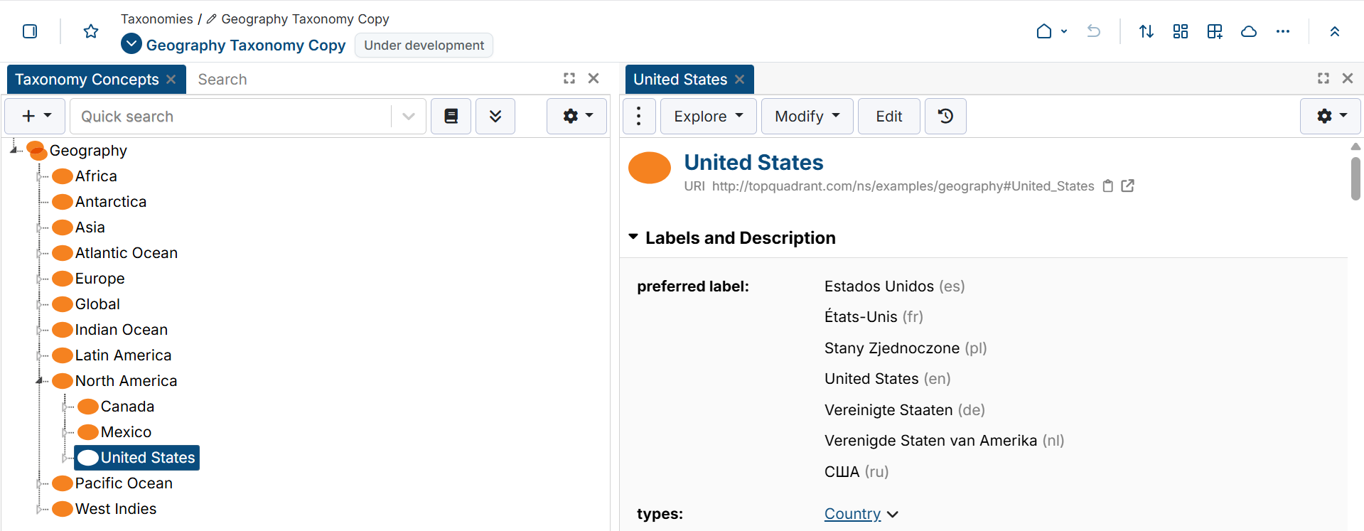 Taxonomy Page